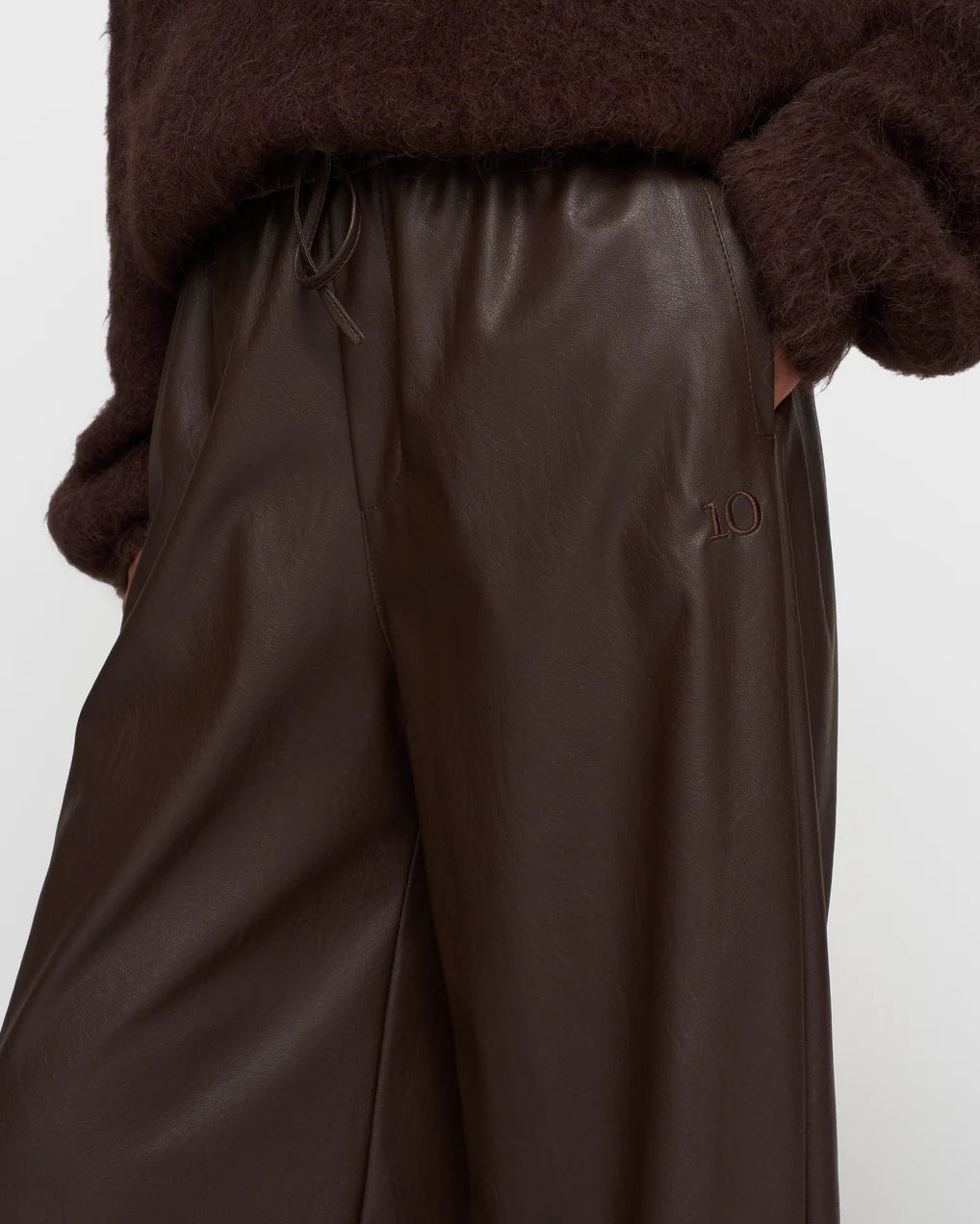 10DAYS Faux Leather Pants Broeken