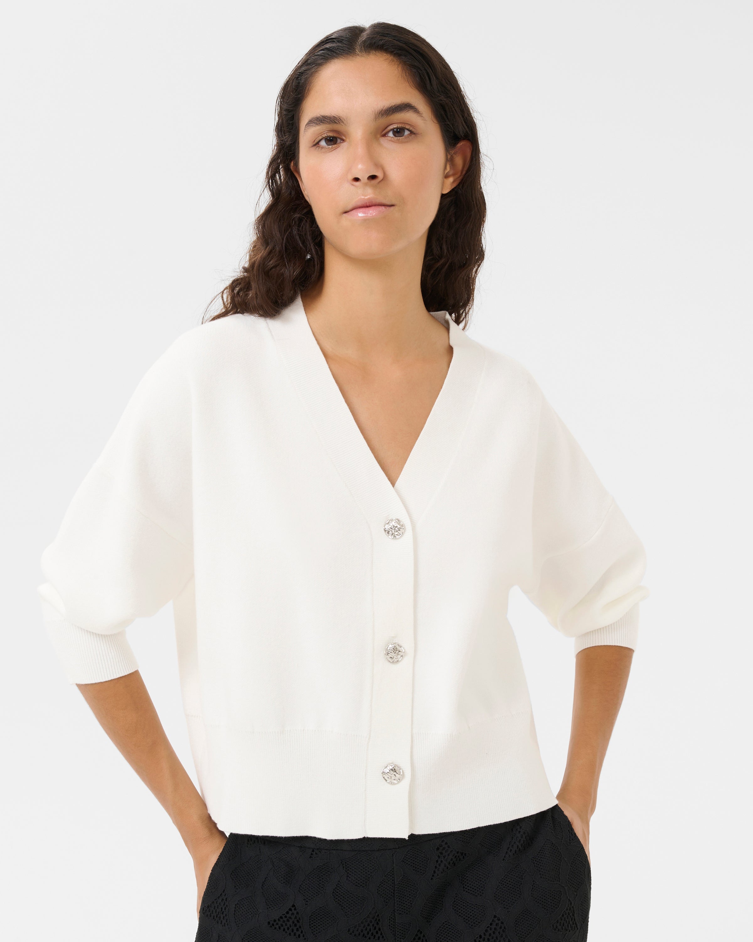 Karen by Simonsen Antonella V-Neck Cardigan Truien & Vesten