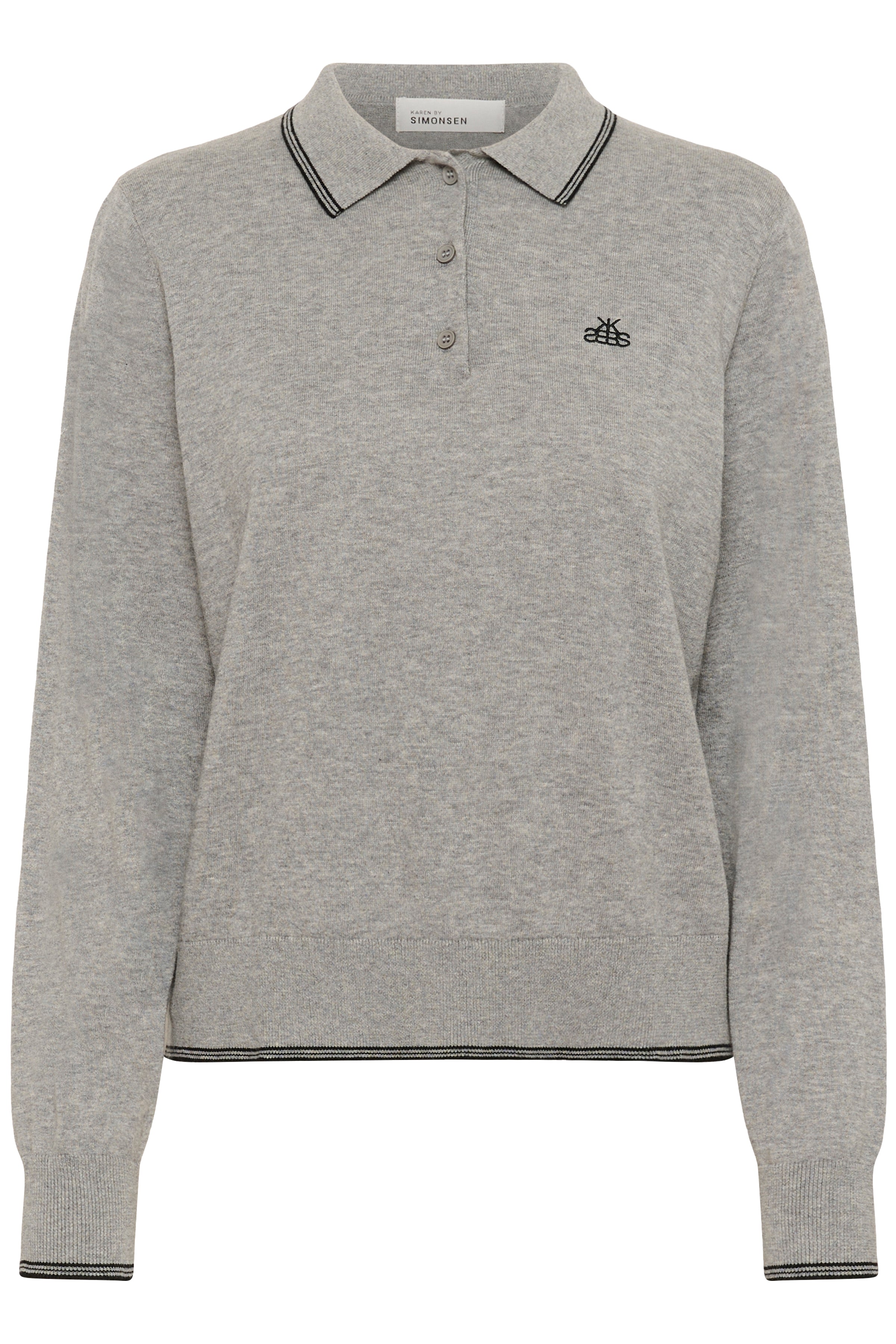 Karen by Simonsen Polo Zabrina Opal Grey Melange