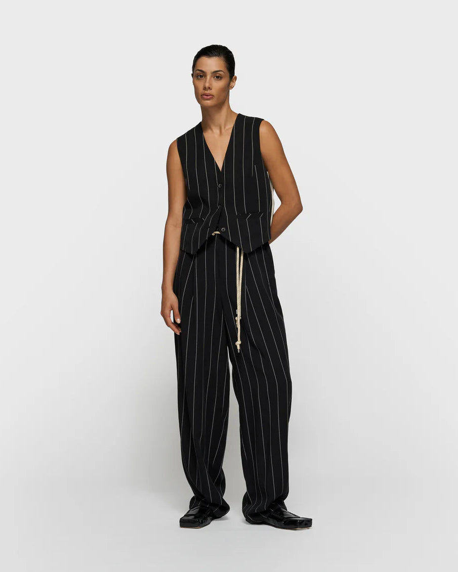 10DAYS Gilet Pinstripe Truien & Vesten