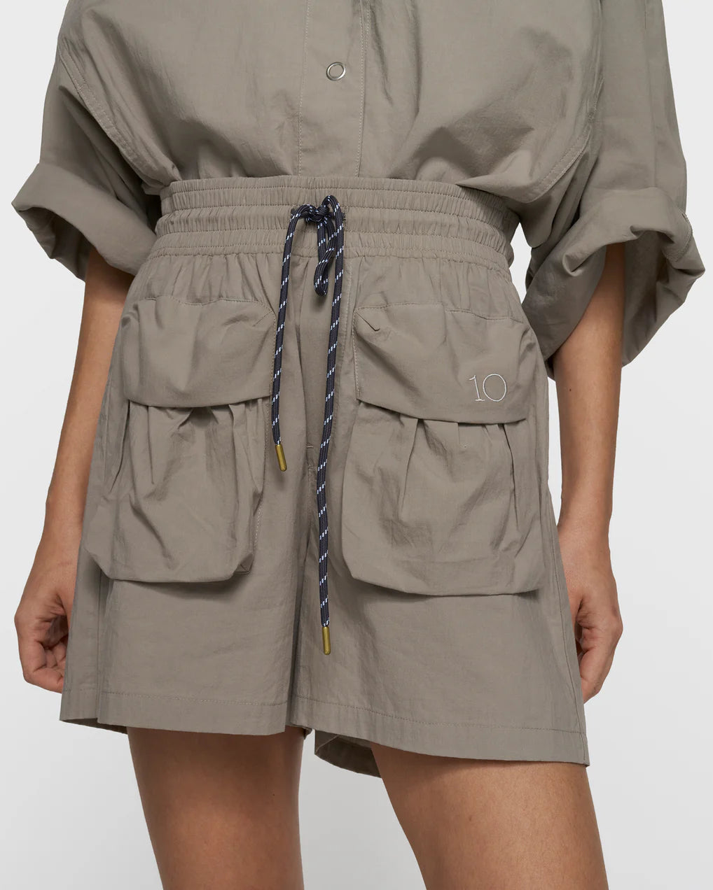 10DAYS Crinkle Utility Shorts