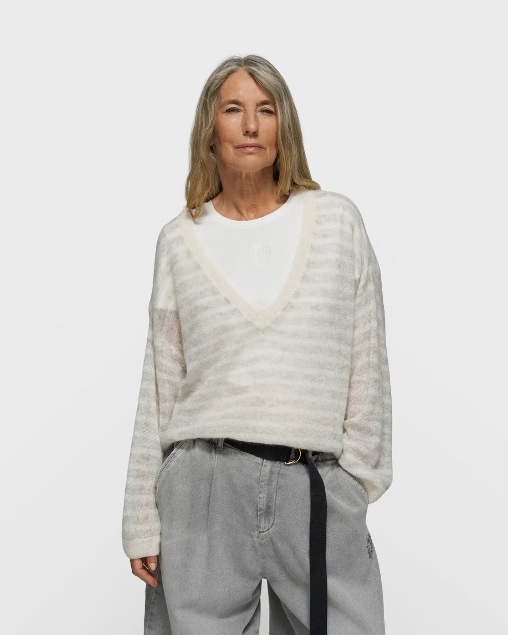 10DAYS V-neck Knit Sweater Truien & Vesten