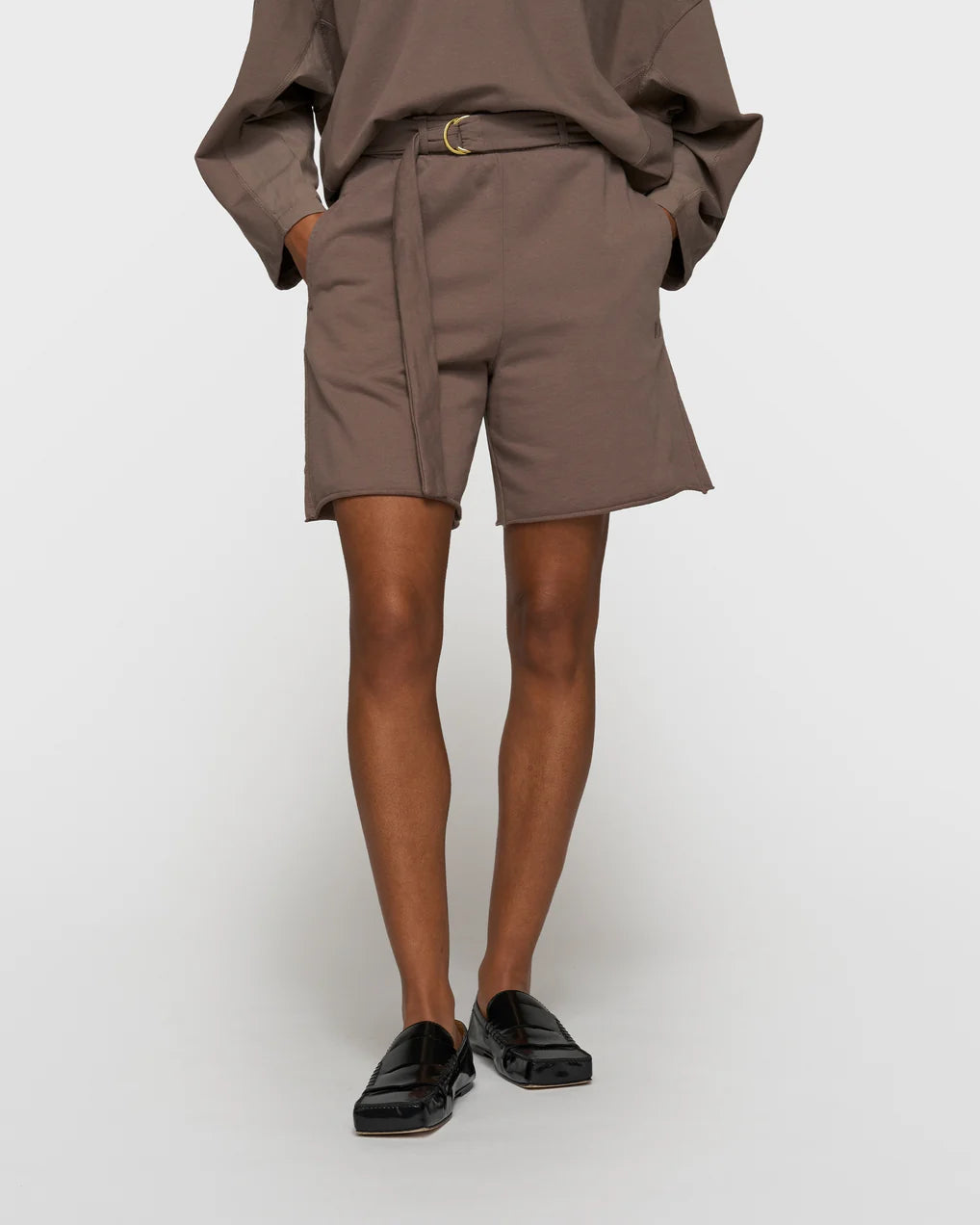 10DAYS Belted Shorts Fleece Broeken