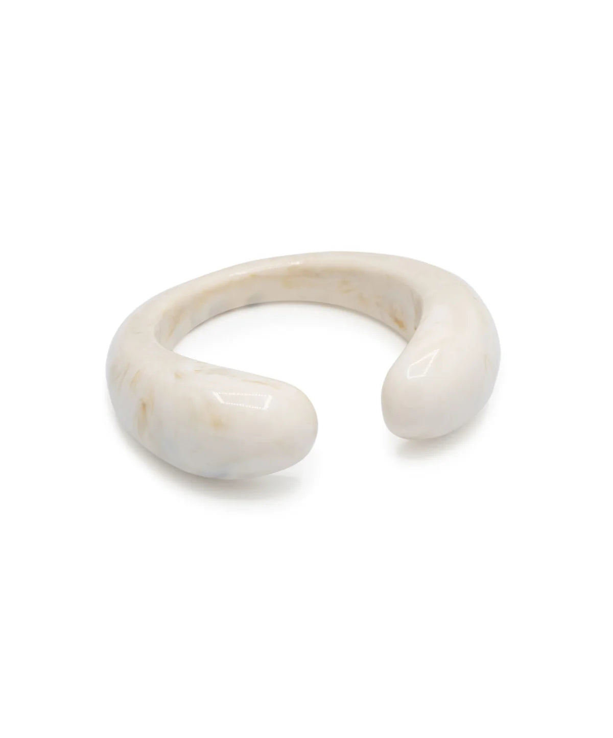 Le Veer White Open Bangle