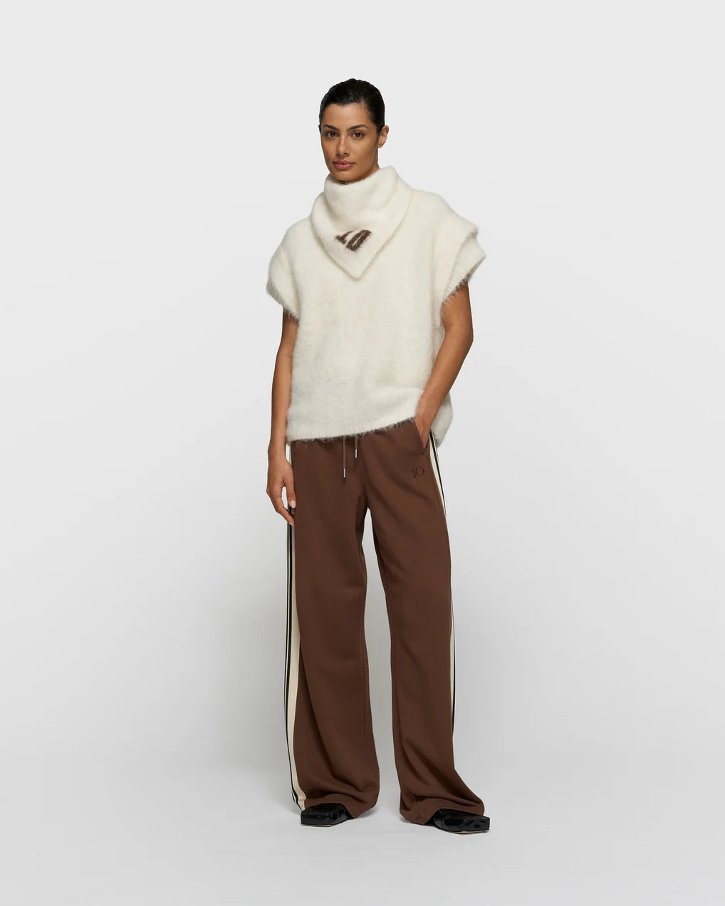 10DAYS Sleeveless Knit Sweater Tops