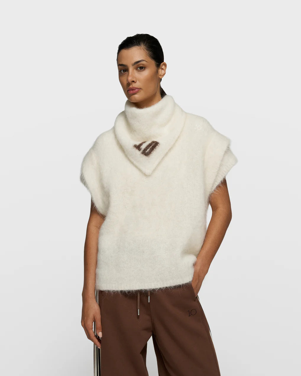 10DAYS Sleeveless Knit Sweater Tops