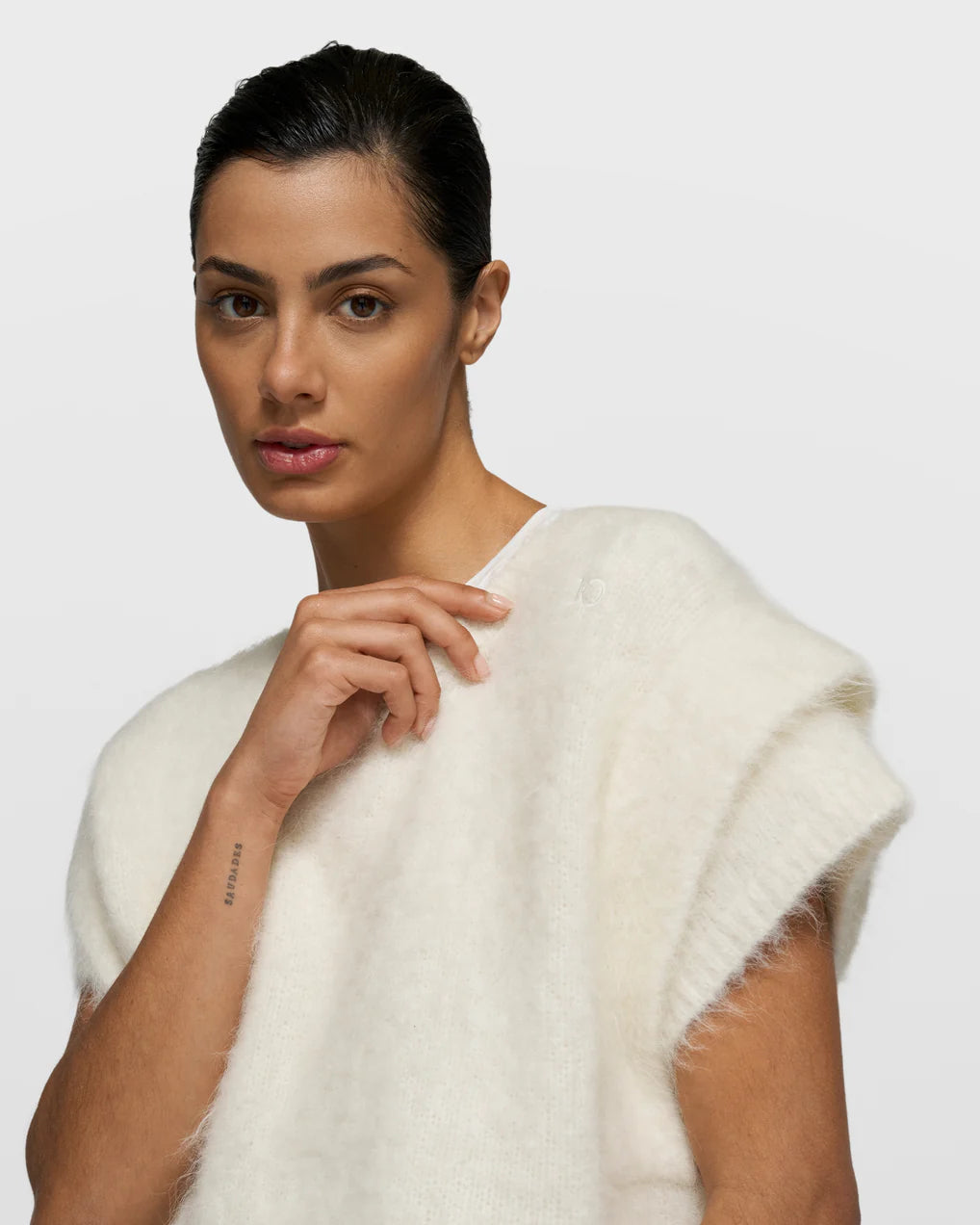 10DAYS Sleeveless Knit Sweater Tops