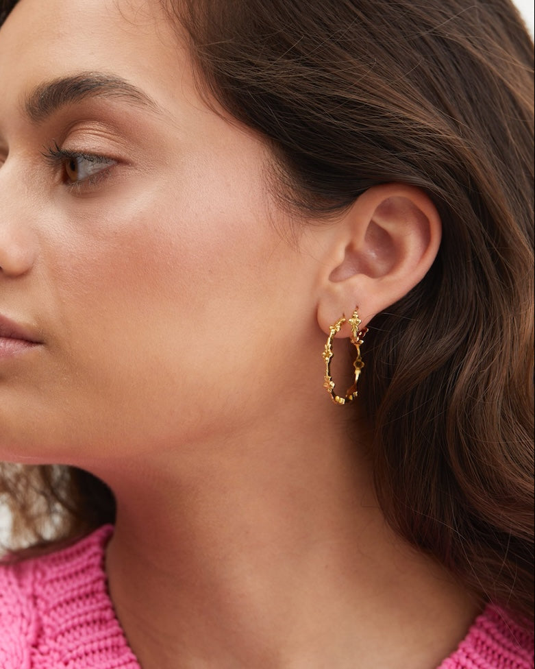 Anna + Nina Eden Hoop Oorbellen (2 stuks) Accessoires