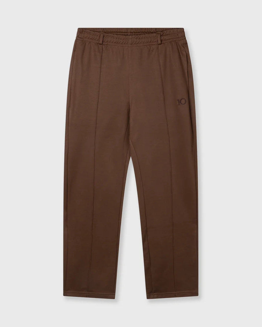 10DAYS Tapered track pants Dark Truffle Broeken