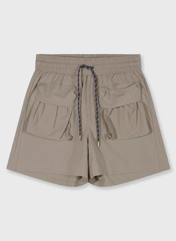 Crinkle utility shorts
