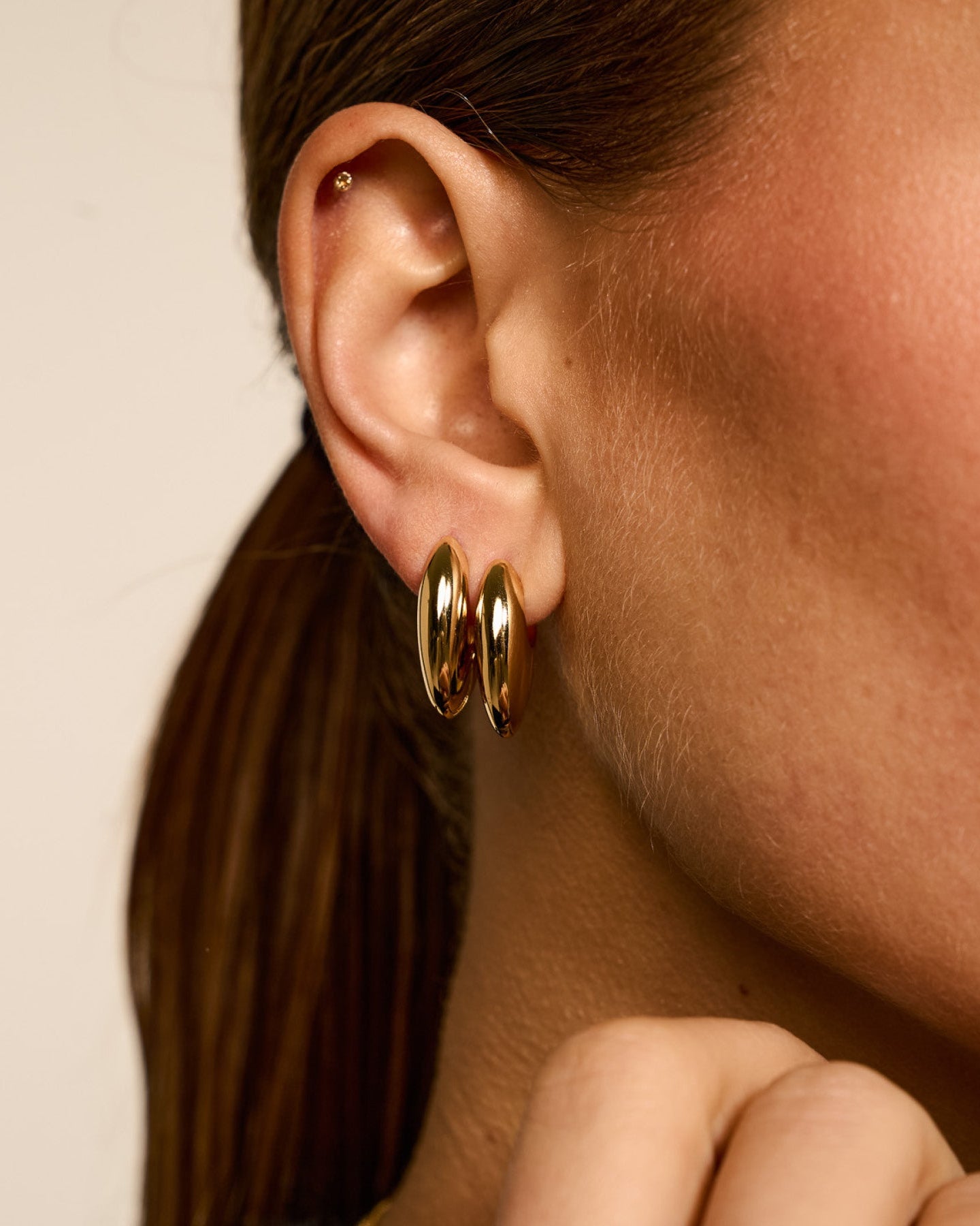 Anna + Nina Chubby Hoop Oorbellen (2 stuks) Accessoires