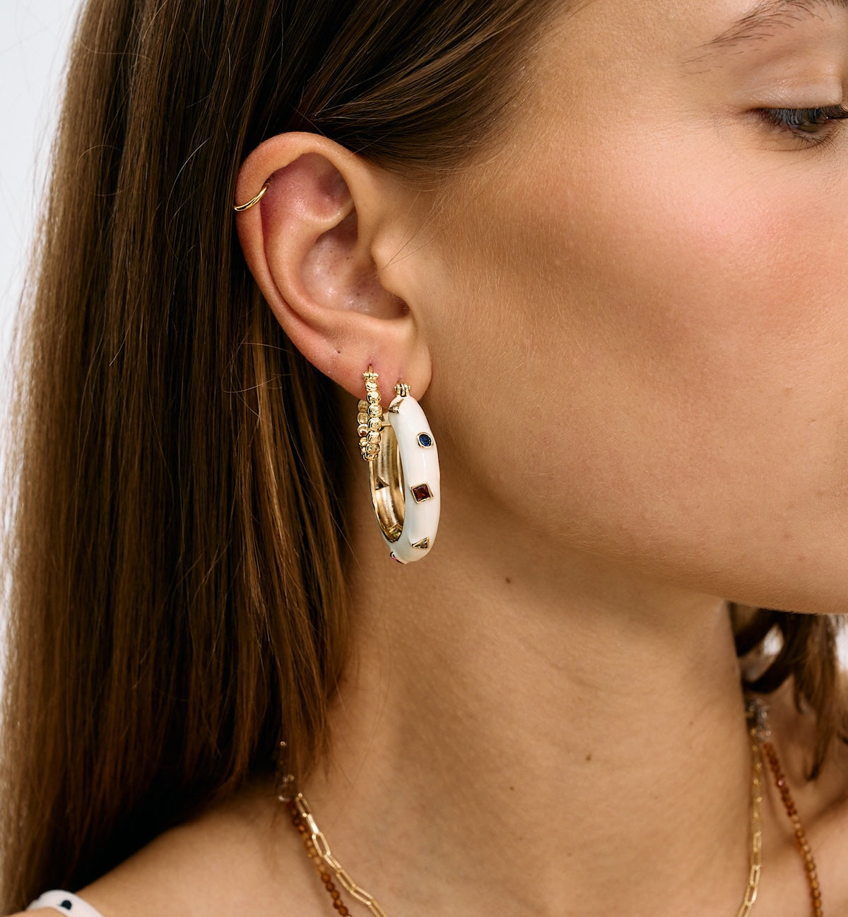 Anna + Nina Tutti Frutti Hoop Earrings Accessoires