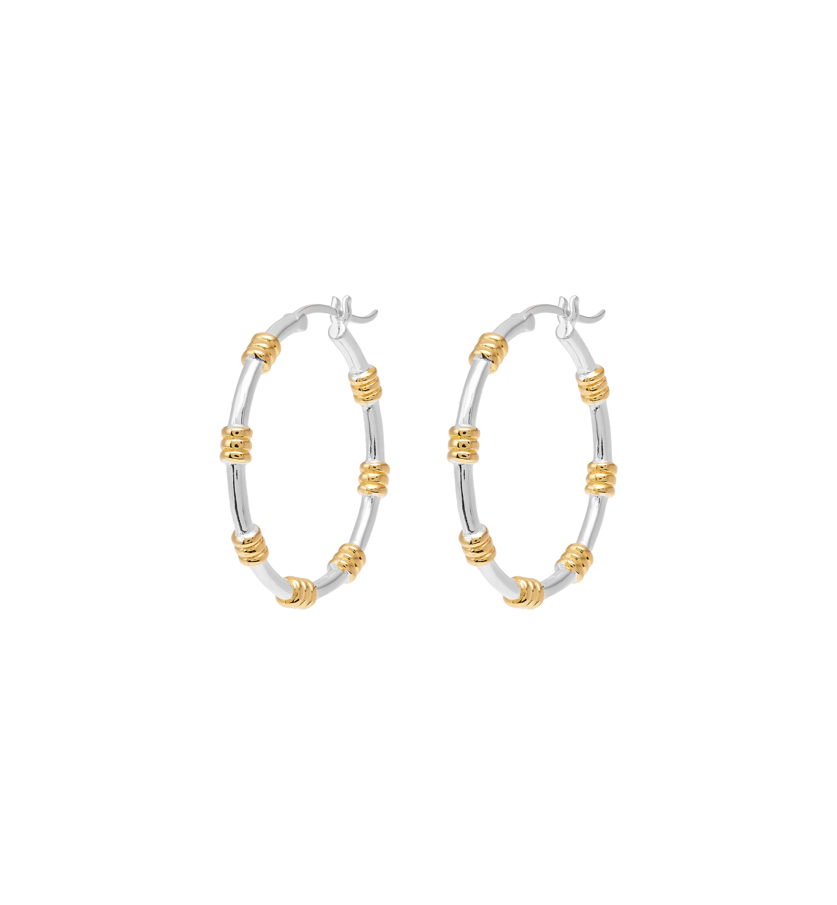 Anna + Nina Dual Hoop Earrings Accessoires