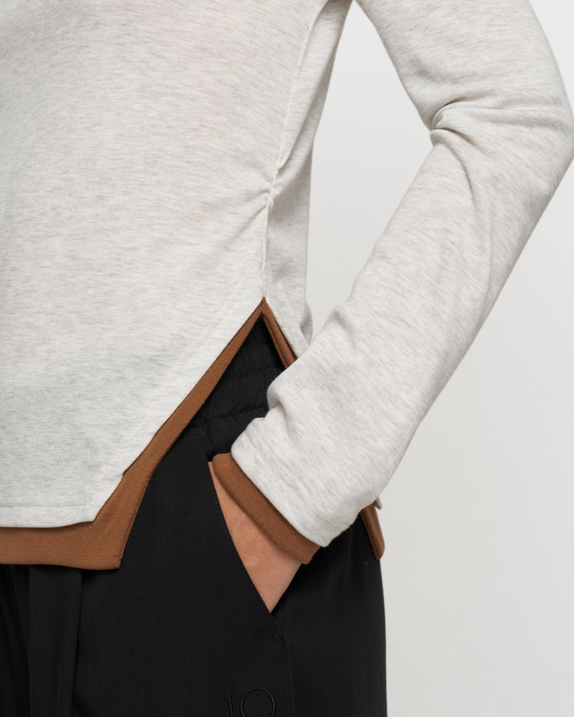 10DAYS Long Sleeve T-shirt Rib