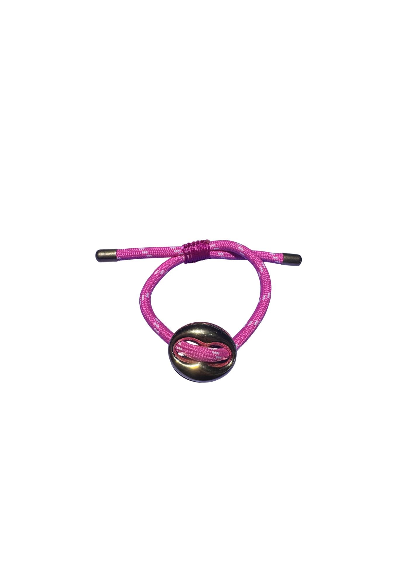 Bonnie Studios Bean Bracelet Hot Pink Striped