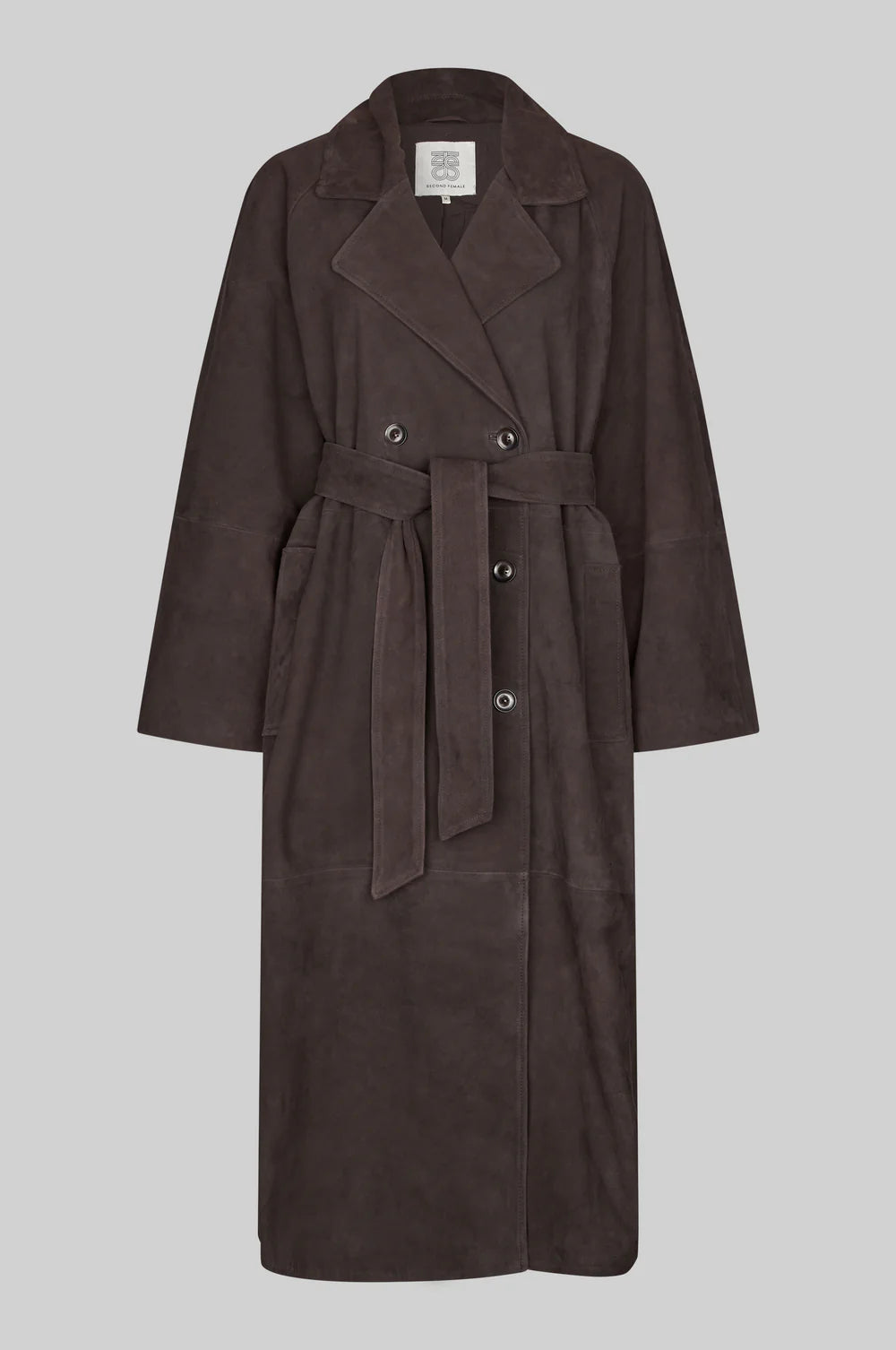 Second Female Noomi Suede Trenchcoat Jassen