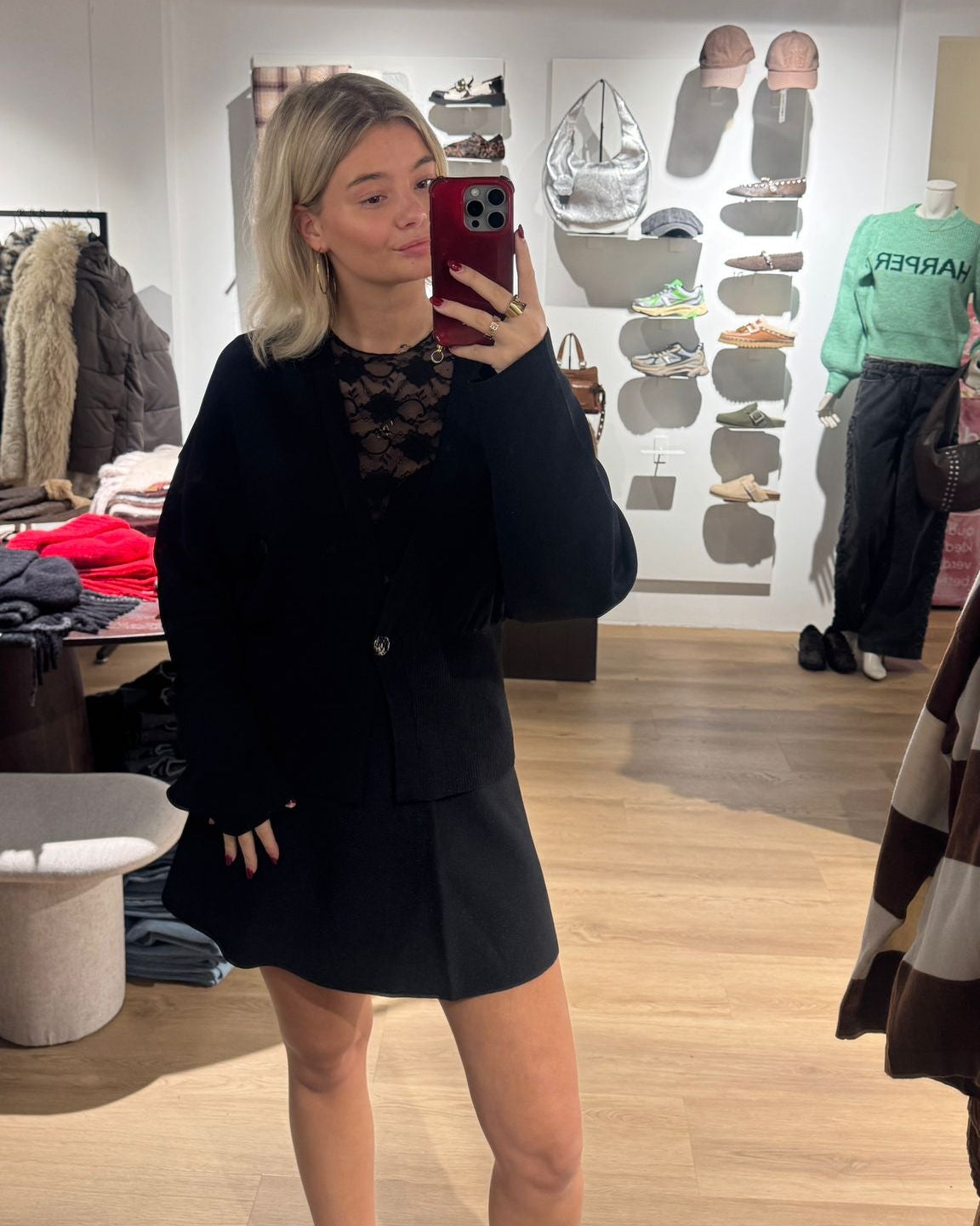 Second Female Flashy Knit Cardigan Truien & Vesten