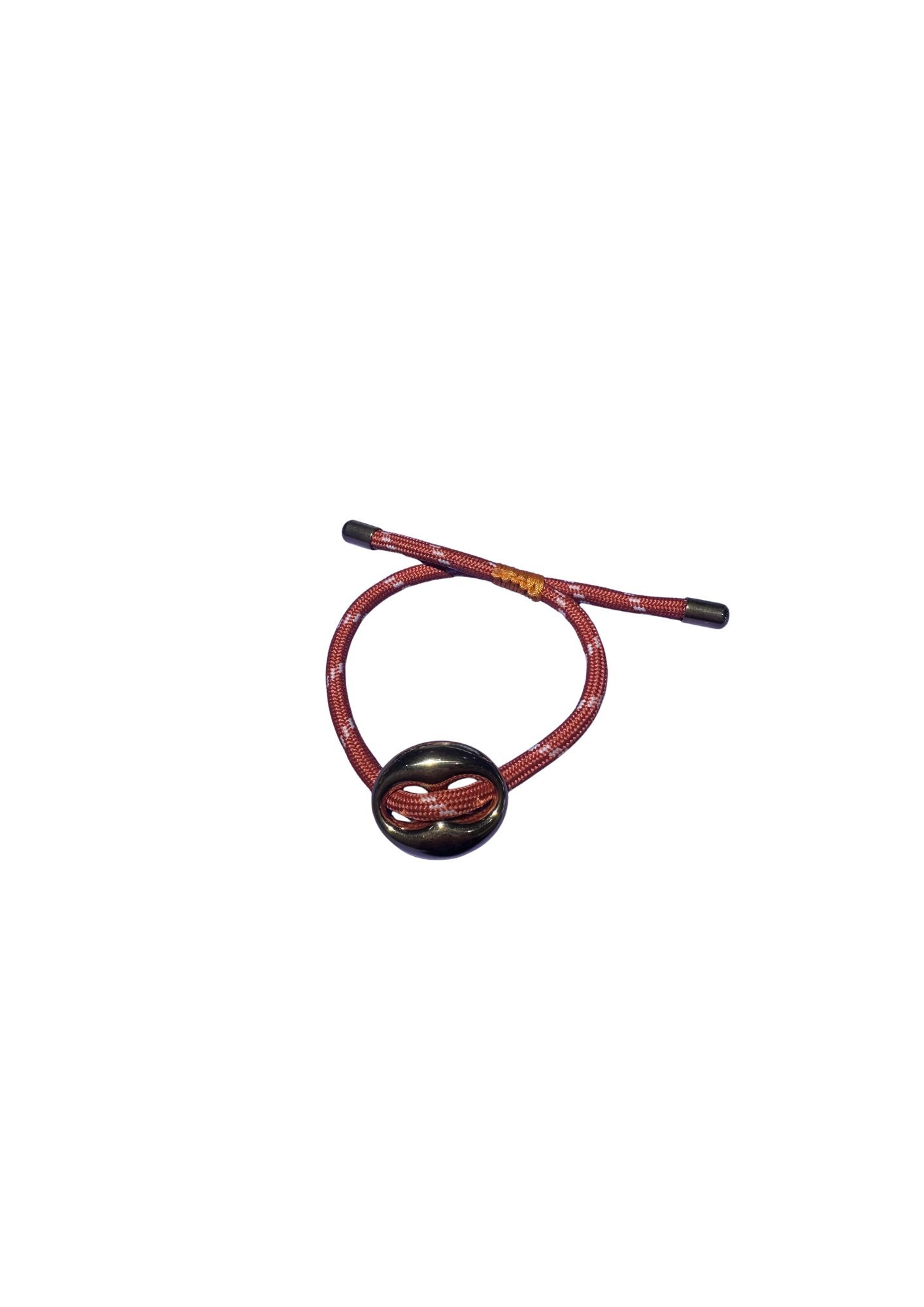 Bonnie Studios Bean Bracelet Dark Orange Striped
