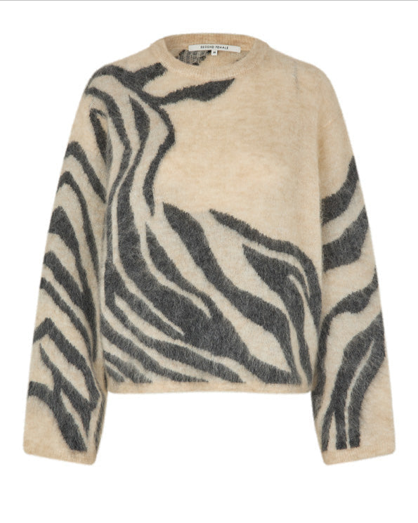Second Female Zarah Knit O-Neck Truien & Vesten