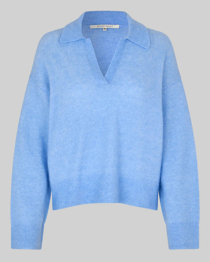 Second Female Bruuk Knit Collar Frozen Fjord