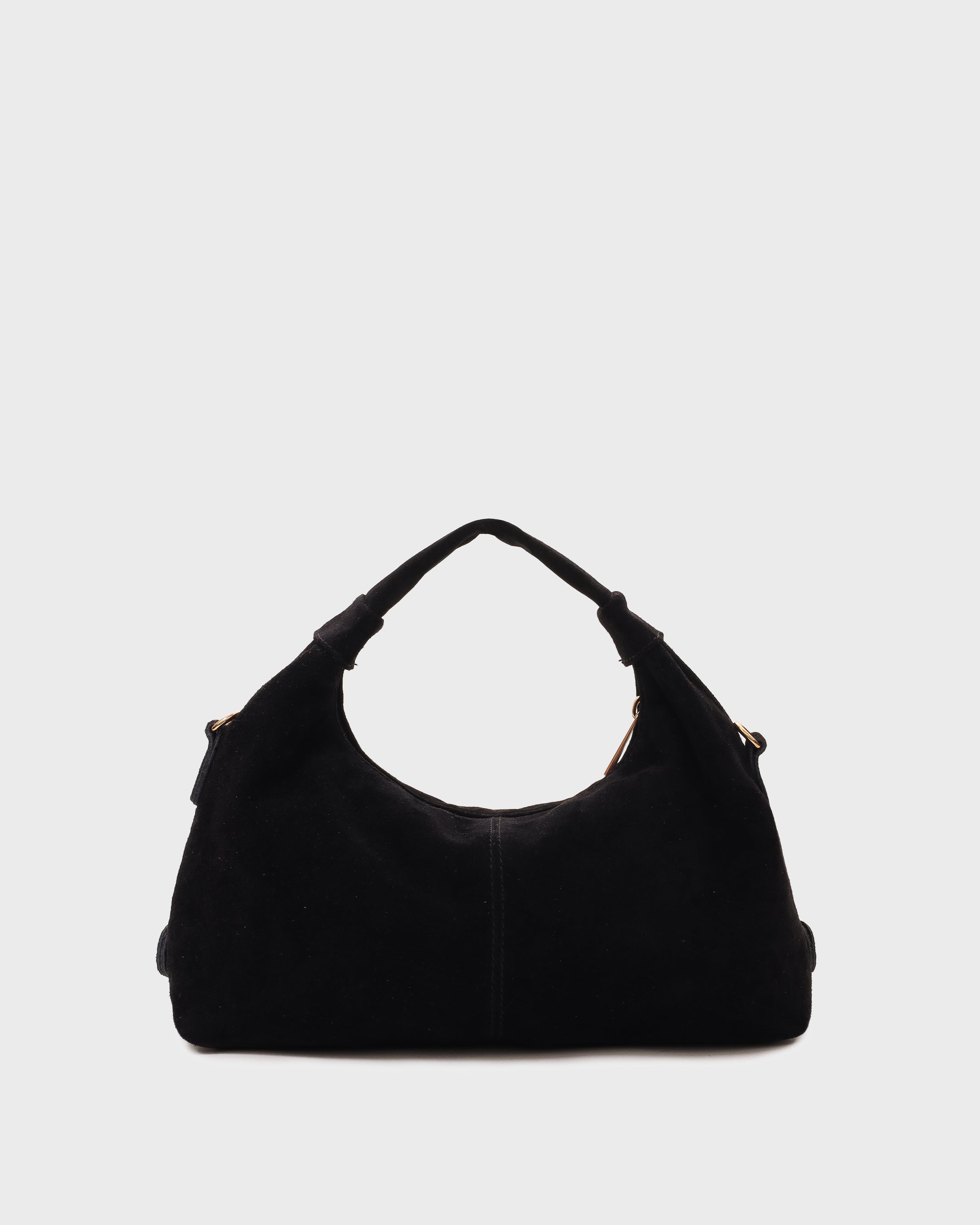 Núnoo Dandy Fringe Suede Black w. Gold Tassen