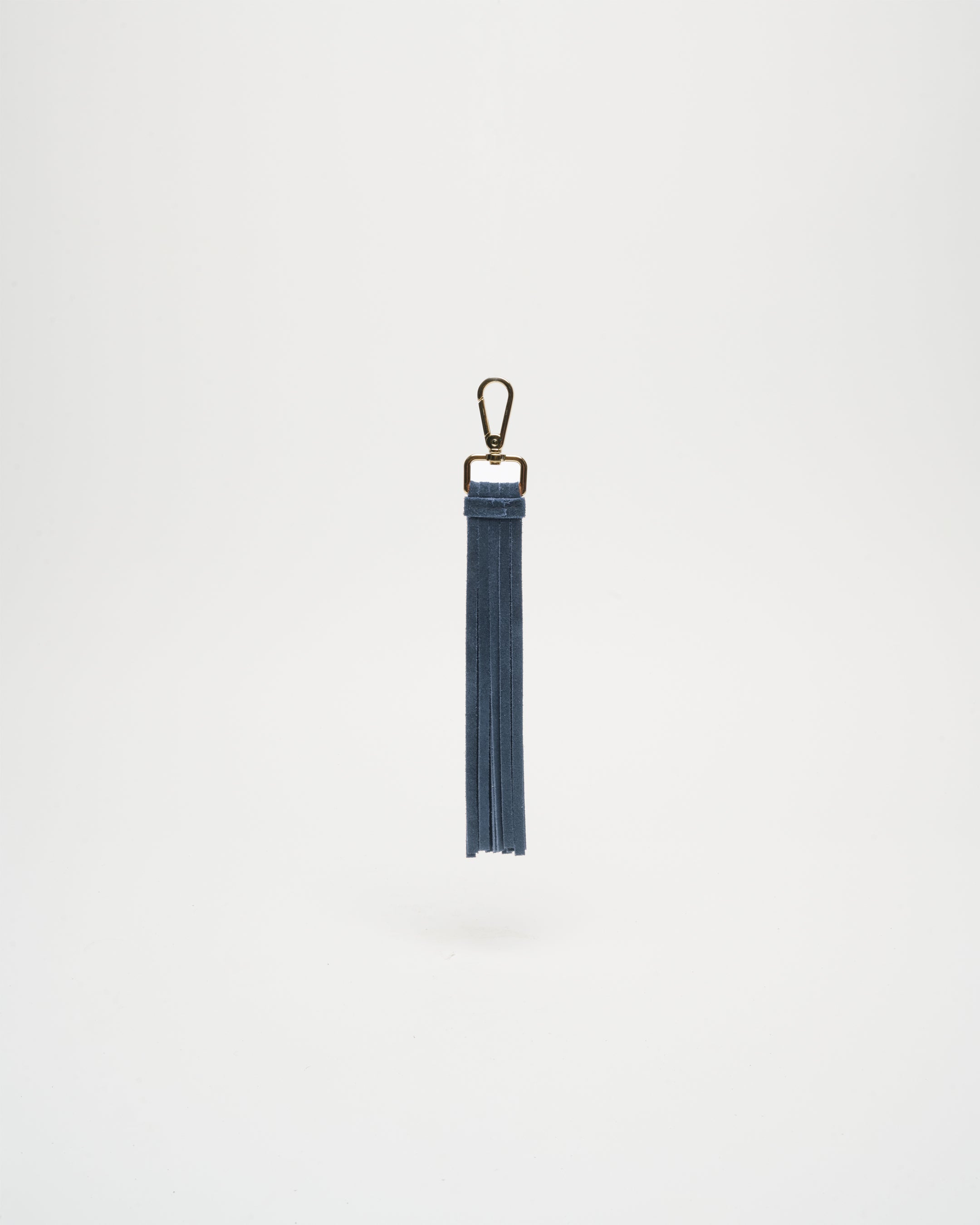 Núnoo Fringe Key Ring Suede Jeans w. Gold Accessoires