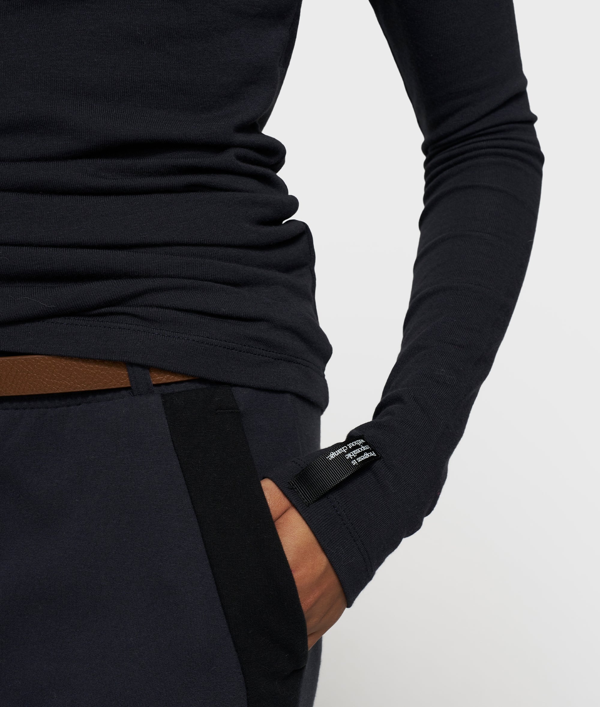 10DAYS Extra Long Sleeve T-shirt Modal Tops