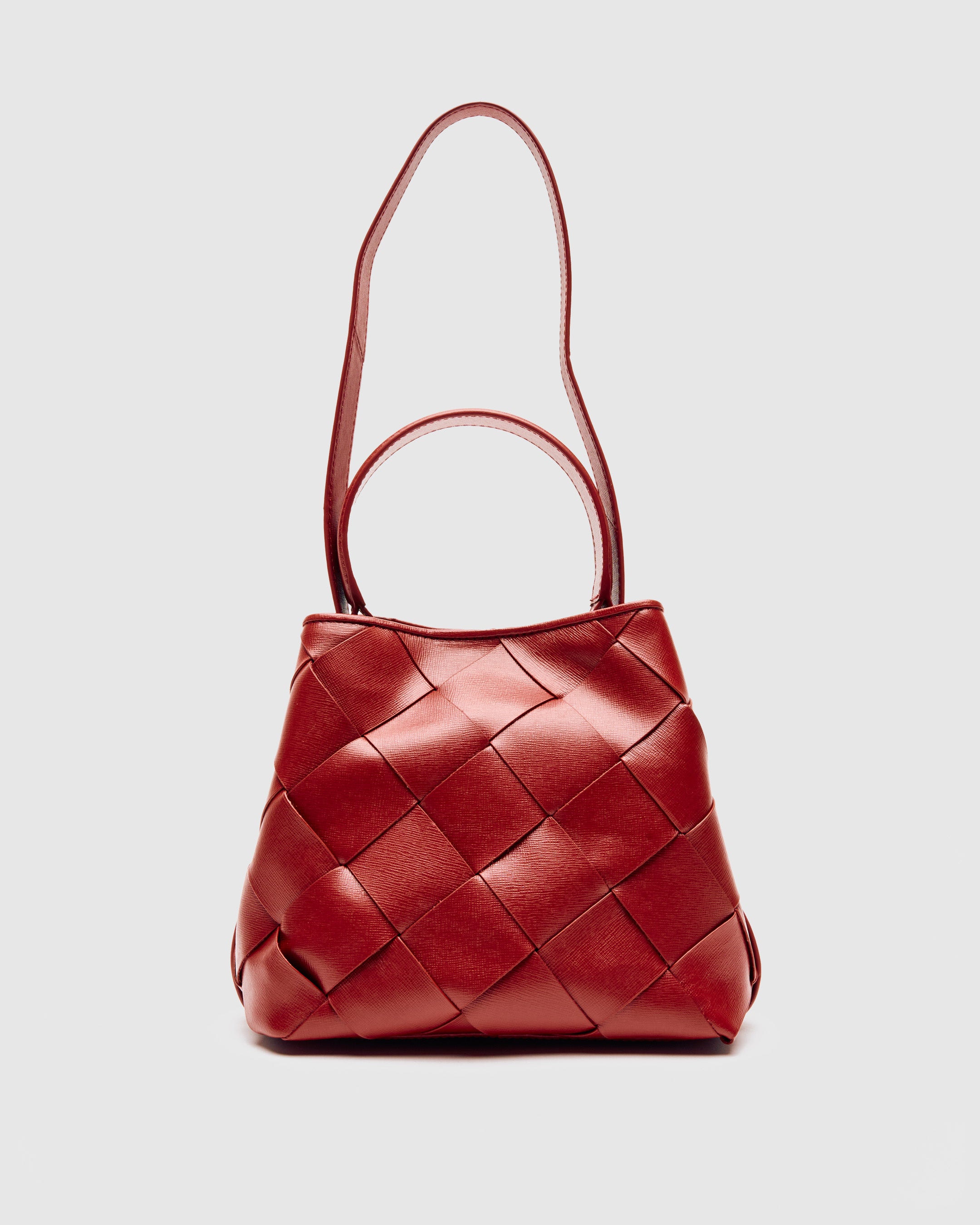 Núnoo Small Chiara Braided Florence Maroon w. Gold Tassen