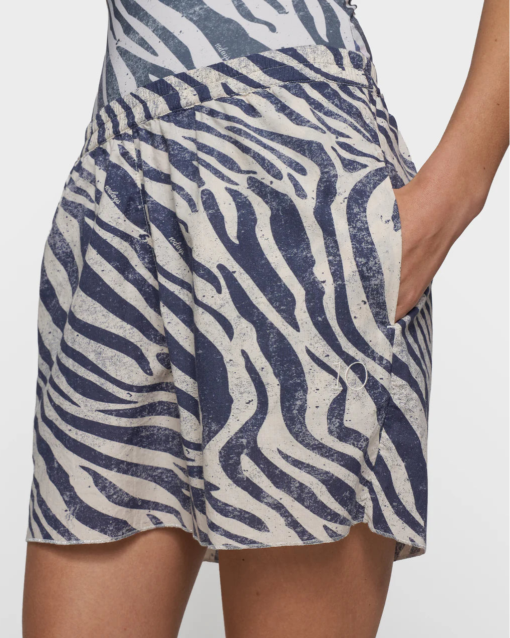 10DAYS Zebra Voile Shorts