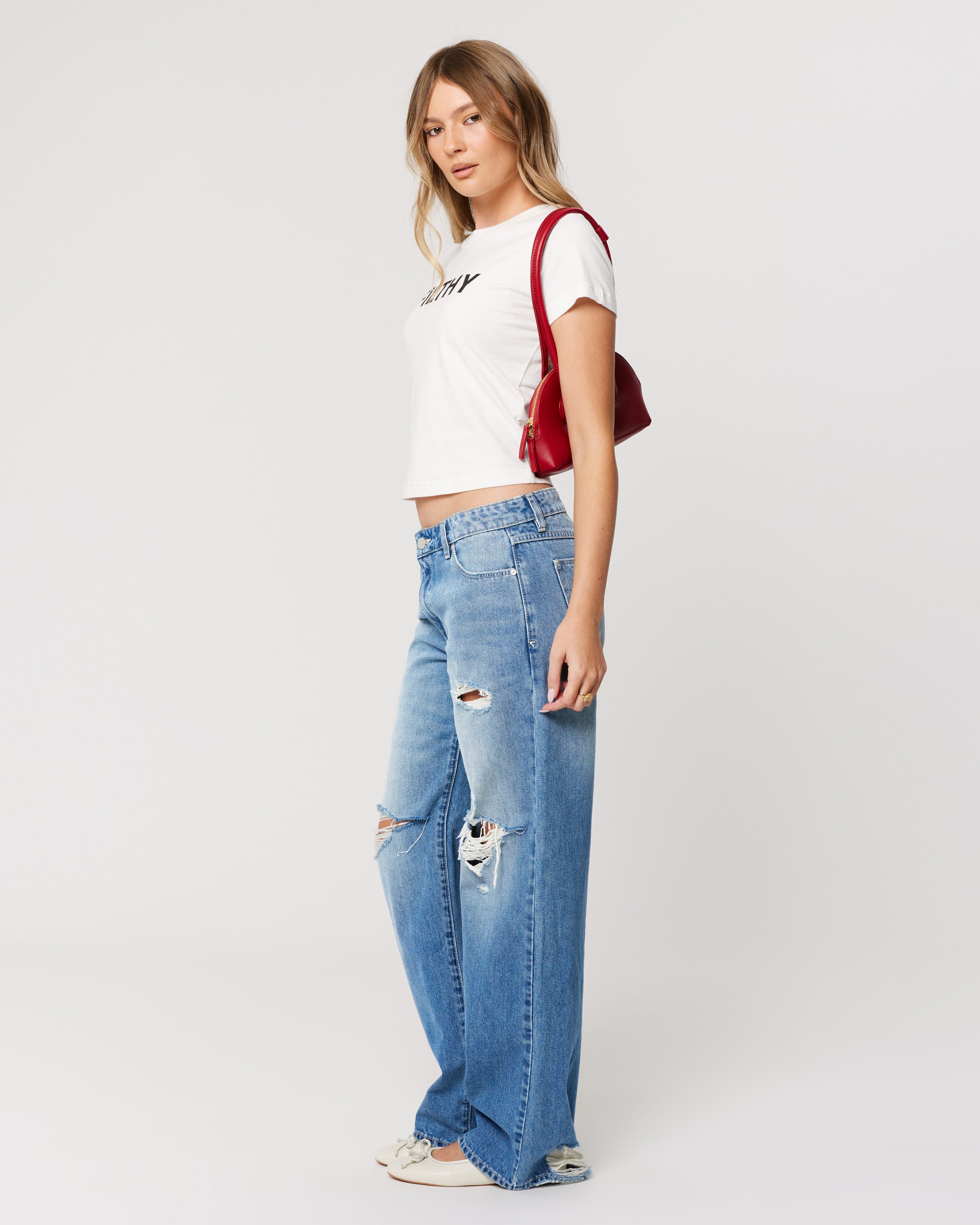 Abrand 99 Low Baggy Danni Rip Jeans