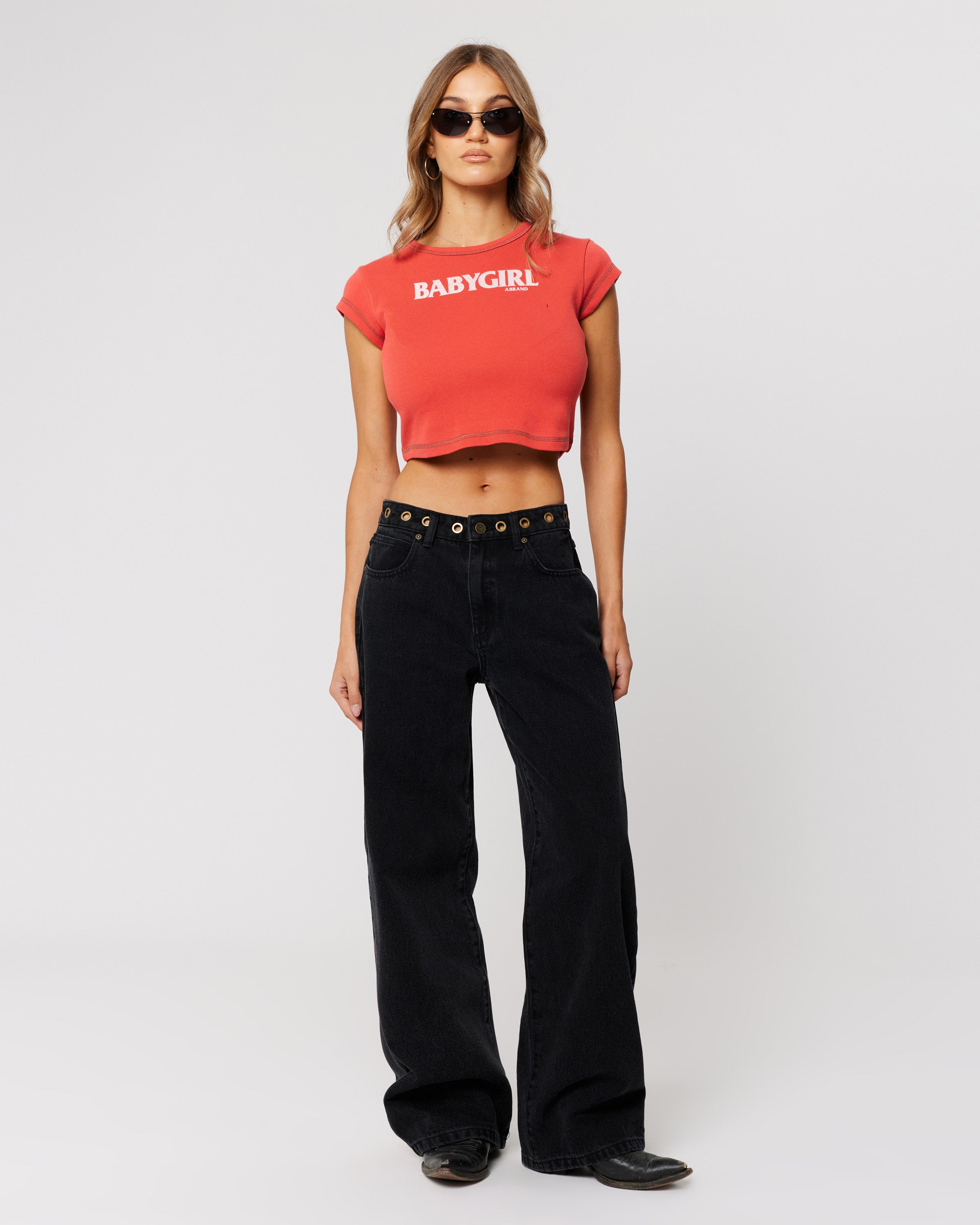 Abrand 95 Mid Baggy Eyelet Jeans