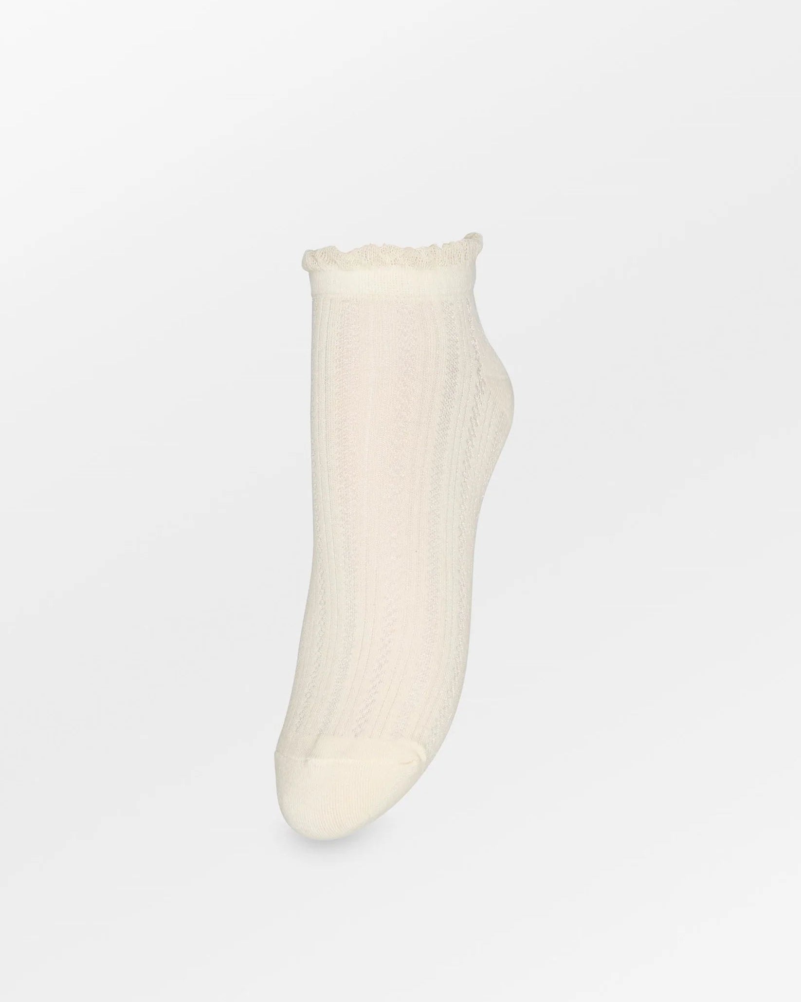 Becksöndergaard Crochia Cotta Short Socks Birch White