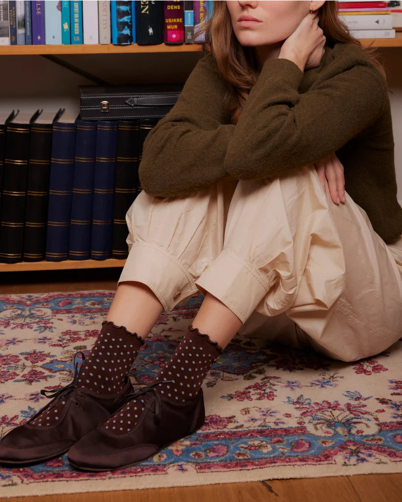 Becksöndergaard Dotted Frilla Short Sock