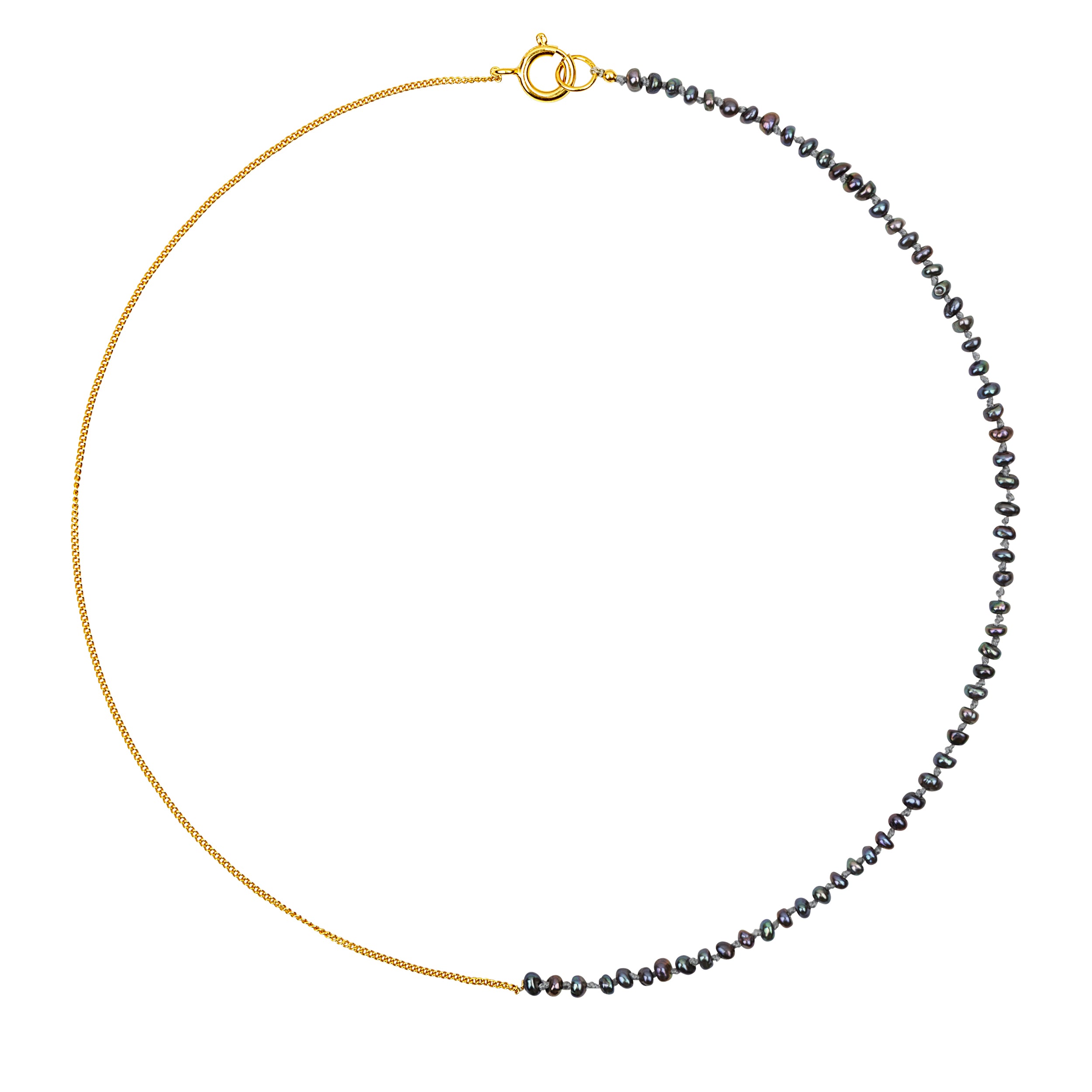 Betty Bogaers Black Pearl Necklace