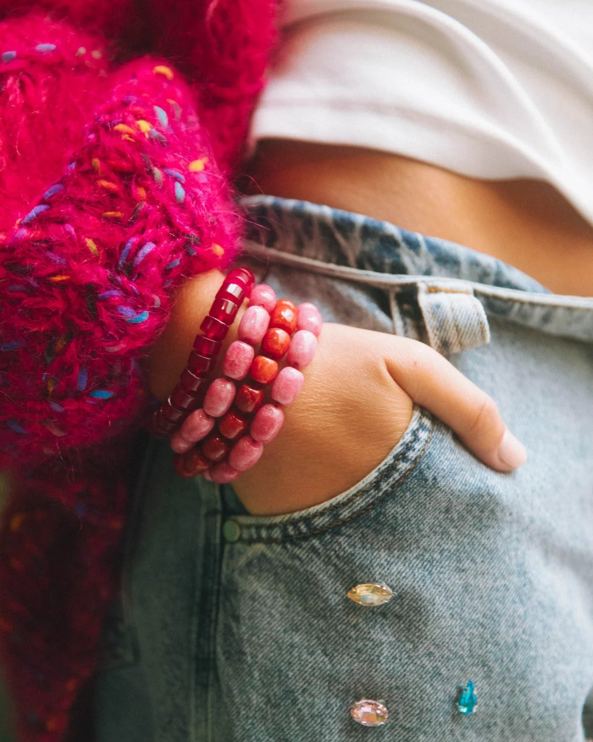 Bonnie Studios Phil Burgundy Bracelet Sieraden