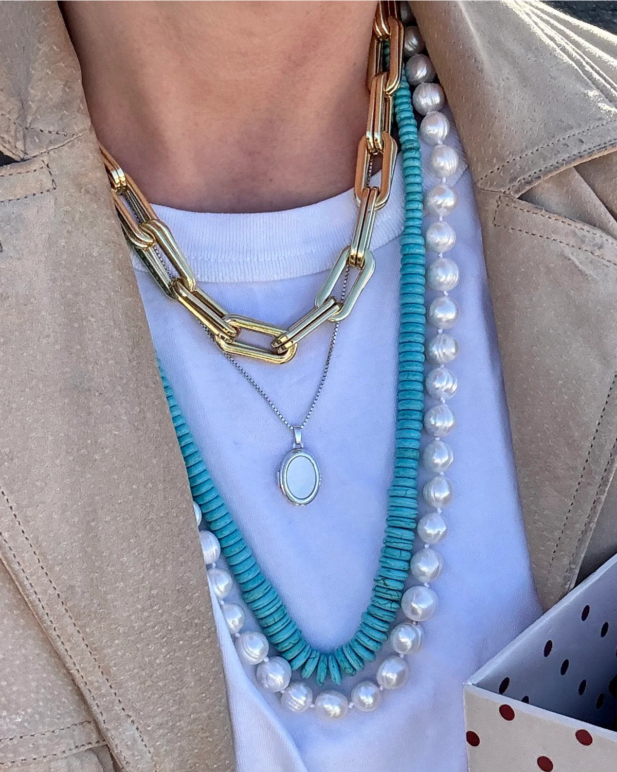 Bonnie Studios Turquoise Long Necklace