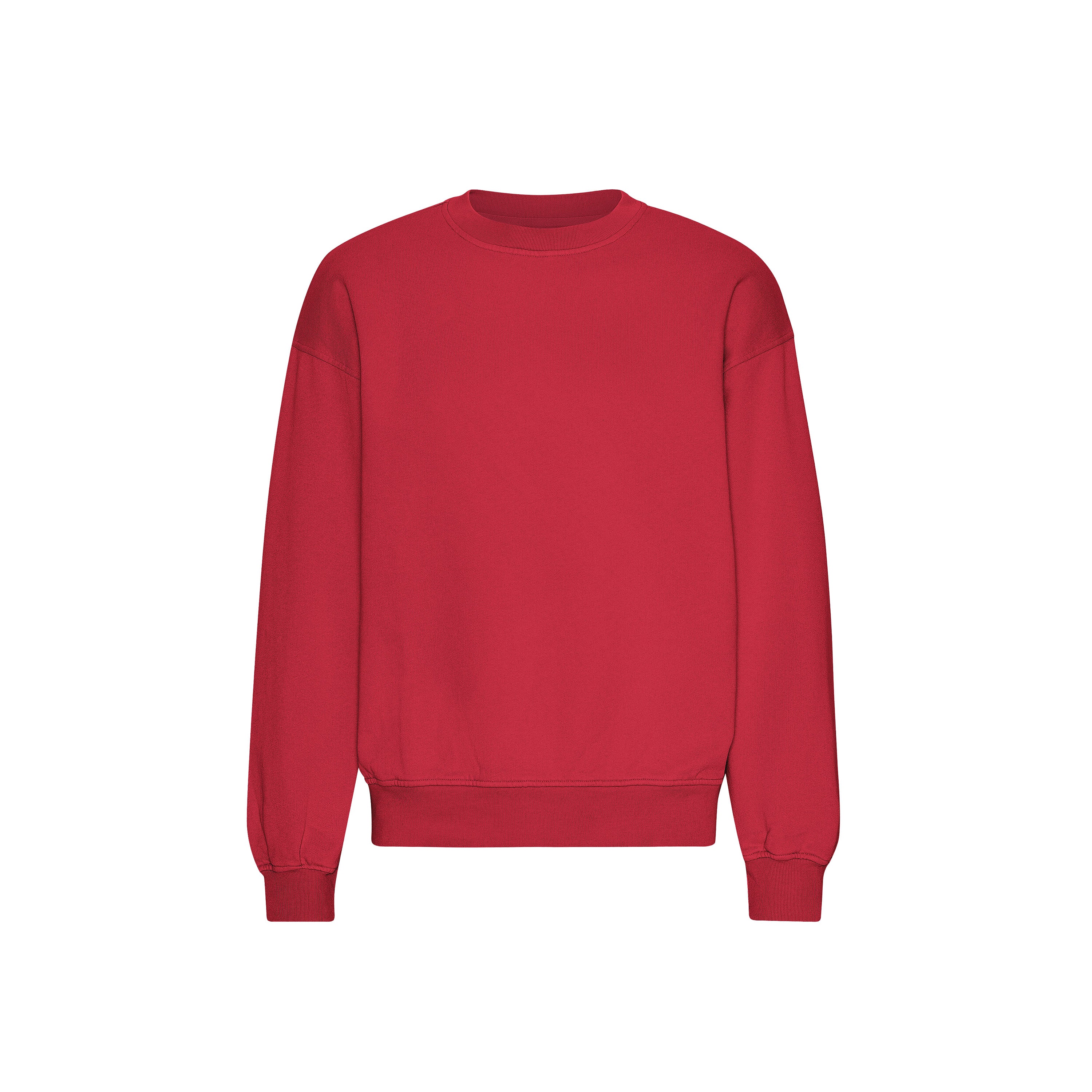 Colorful Standard Organic Oversized Crew Scarlet Red Truien & Vesten