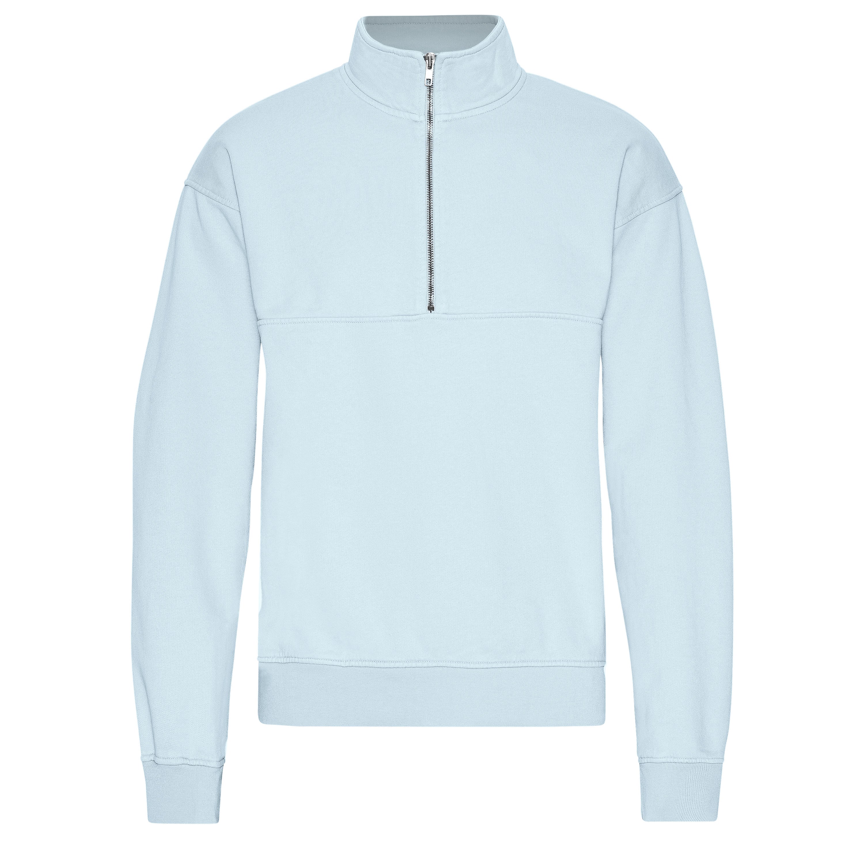 Colorful Standard Organic Quarter Zip Polar Blue Truien & Vesten