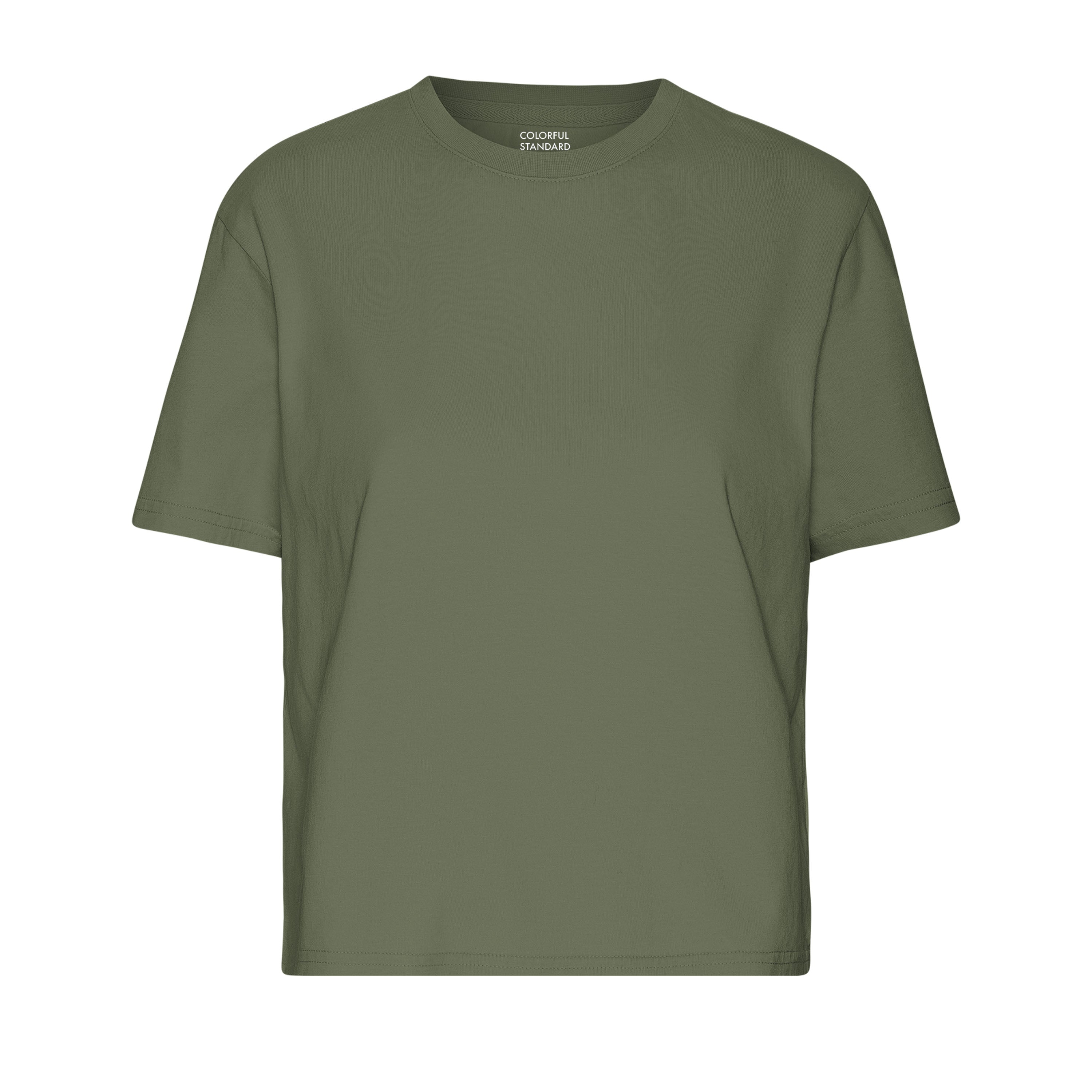 Colorful Standard T-shirt Boxy cropped Dusty Olive T-shirts