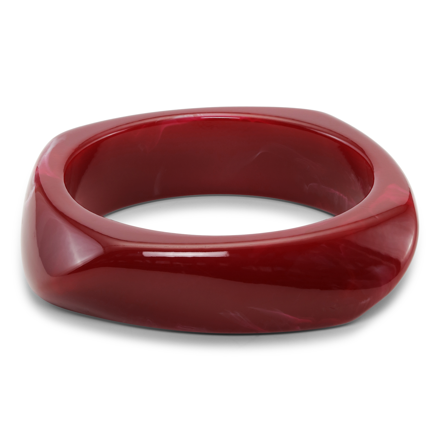SUI AVA Chunky Bangle Burgundy Accessoires