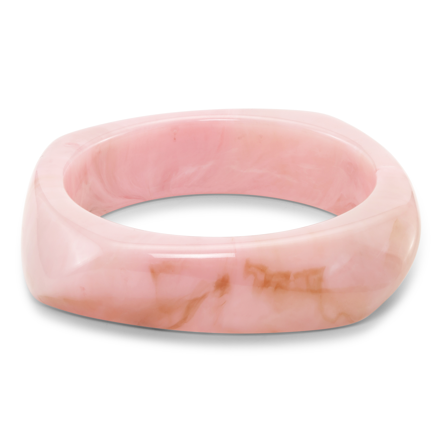SUI AVA Chunky Bangle Pink Marble Accessoires