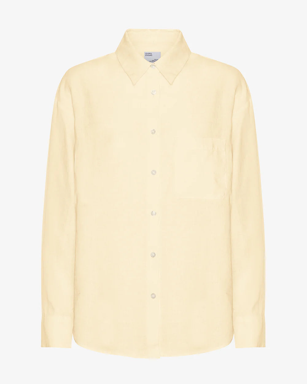 Colorful Standard Oversized Shirt Linnen Soft Yellow
