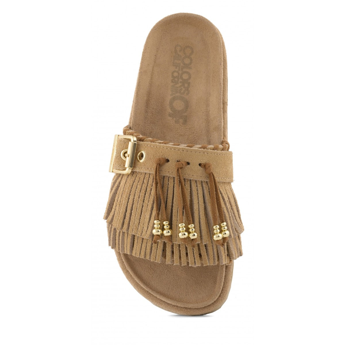 Colors of California Suede Sandalen Fringe