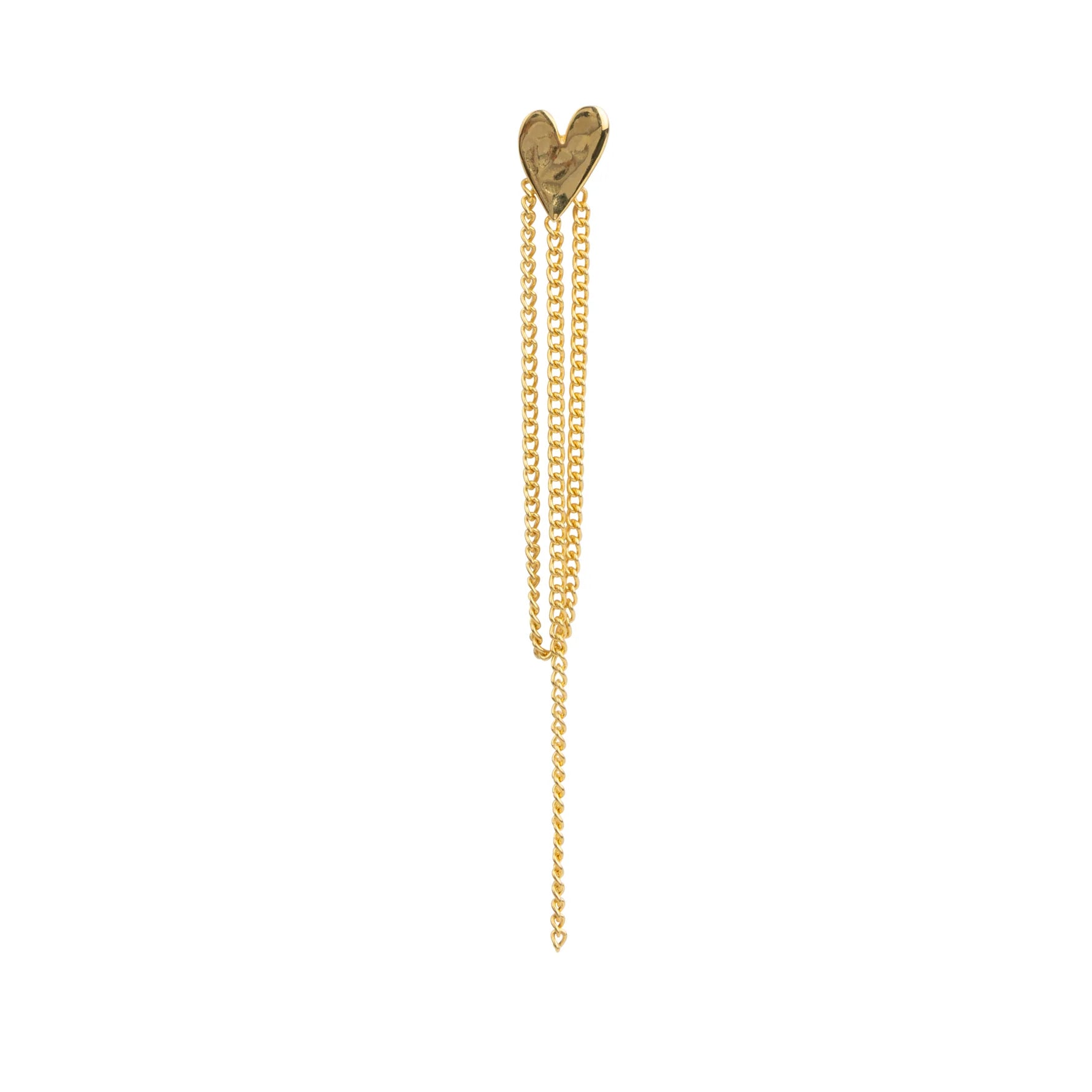 Betty Bogaers Heart Chain Stud Earring (1 stuk)