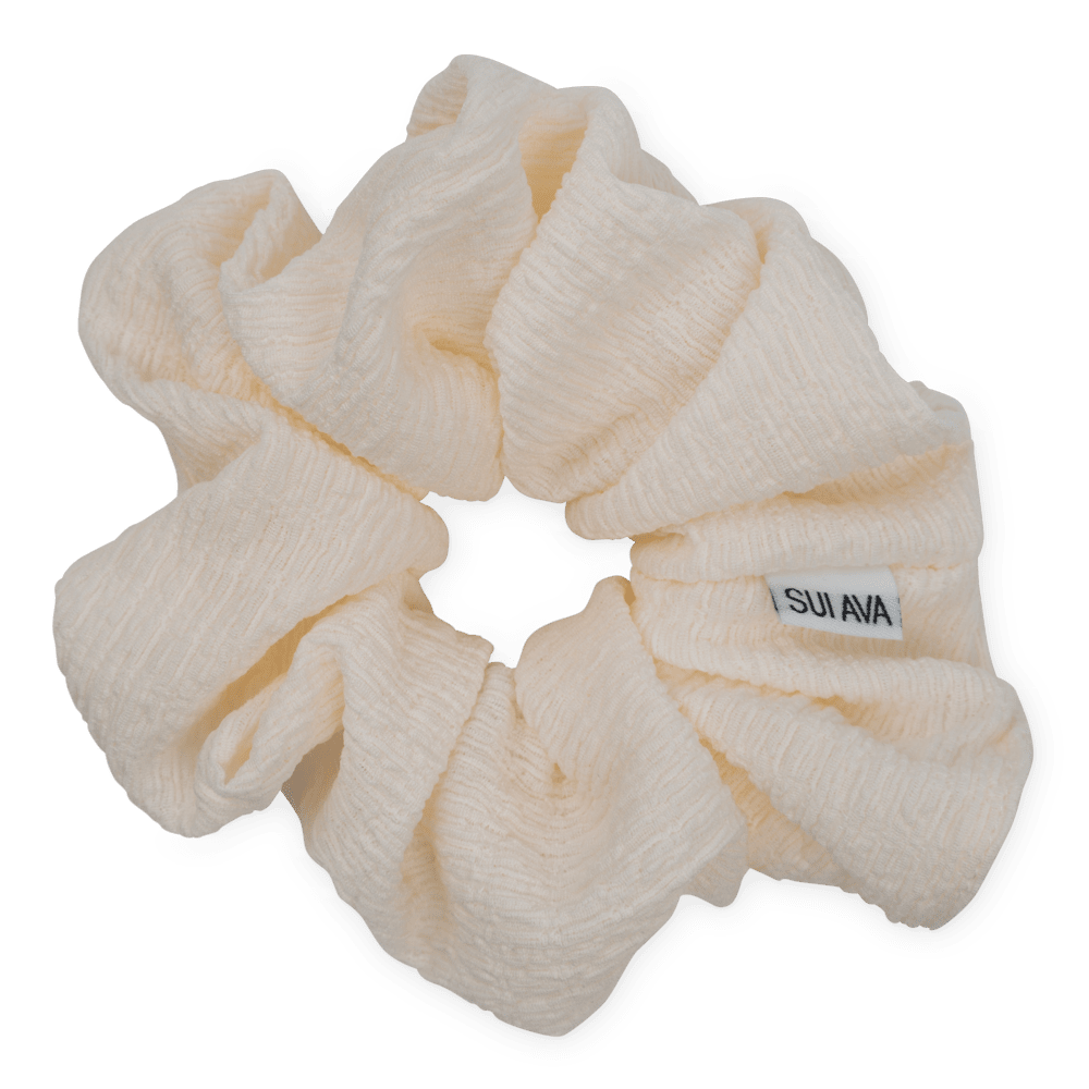 SUI AVA Ea Zig-Zag Scrunchie Cream Accessoires