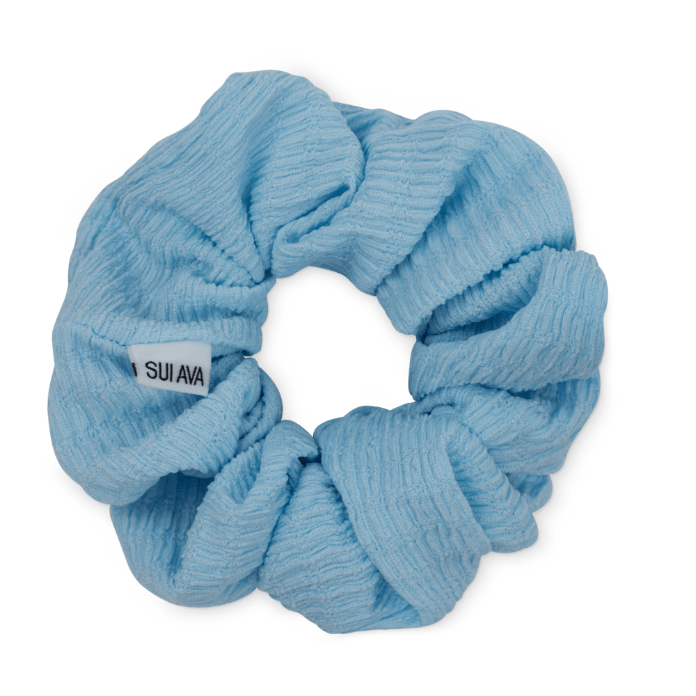 SUI AVA Ea Zig-Zag Scrunchie Sky Blue Accessoires
