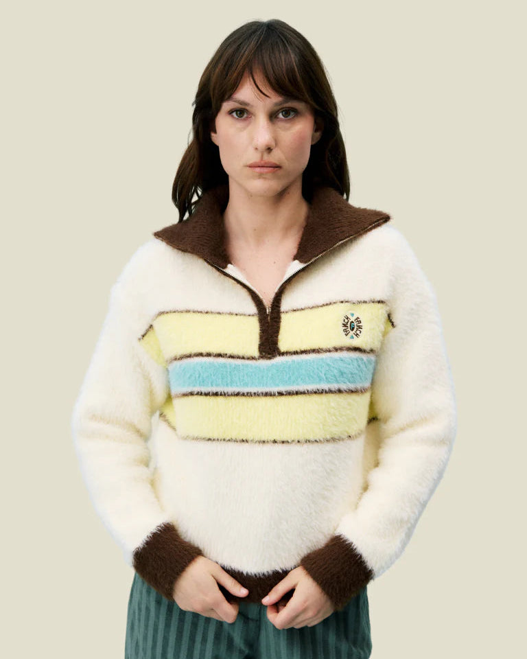 FRNCH Colden Trui Creme Truien & Vesten