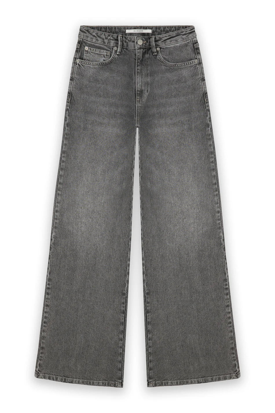 Homage to Denim James - Wide Leg Jeans Random Washed Grey Jeans