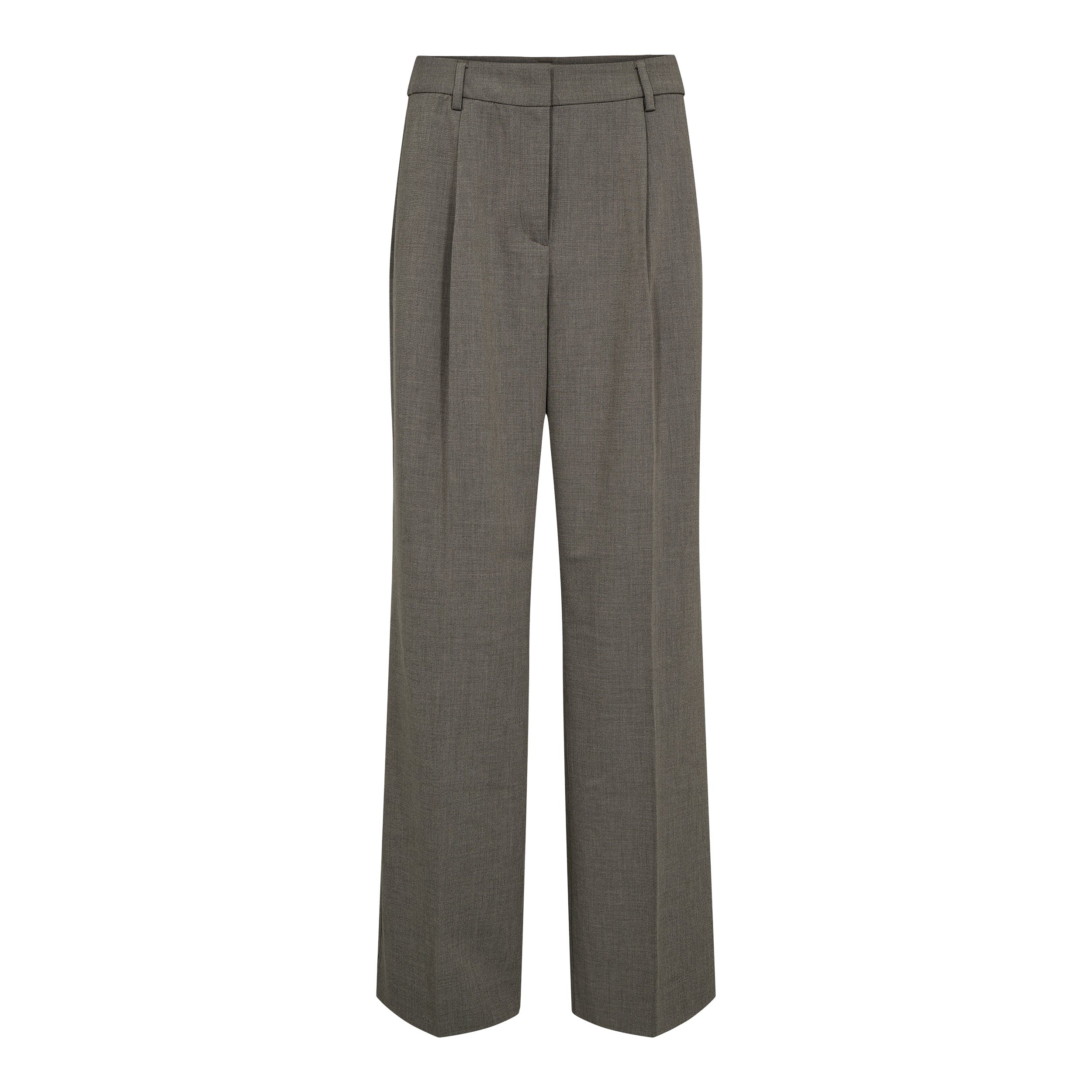 Haute L'amitié Nicole Crop Tall Pants Beige Melange Broeken