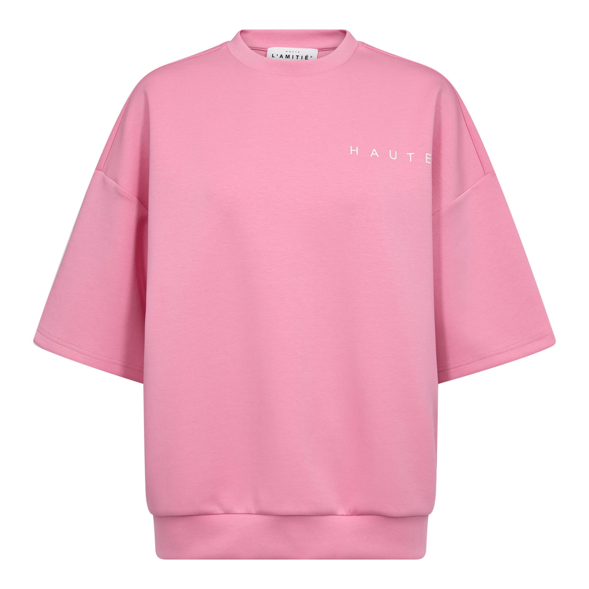 Haute L'amitié Maxi Split SS Logo Sweatshirt